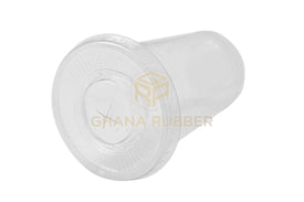 Disposable Plastic Cups 250cc Transparent + Flat Lids