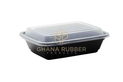 Image of 12oz Rectangle Black Microwavable Containers