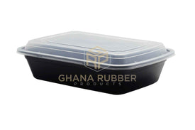 38oz Rectangle Black Microwavable Containers