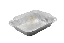 Aluminium Foil Catering Trays + Lids Small 3000cc