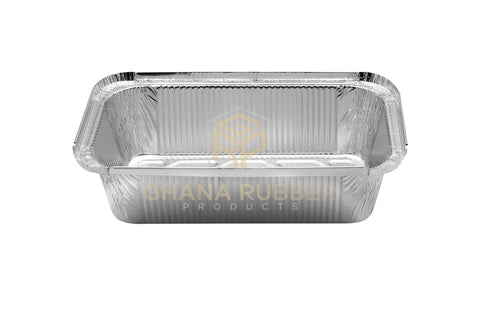 Image of Aluminium Foil Food Containers + Lids Large Deep 8777