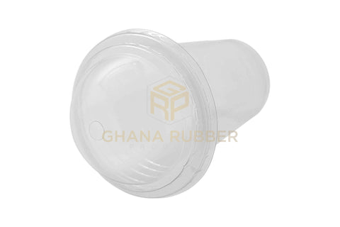 Image of Disposable Plastic Cups 360cc Transparent + Domed Lids