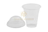 Disposable Plastic Cups 360cc Transparent + Domed Lids