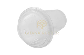 Disposable Plastic Cups 425cc Transparent + Domed Lids