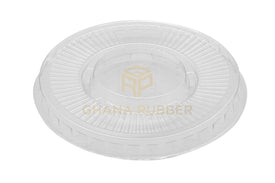 Flat Lids With No Hole Transparent Large Size