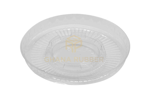 Flat Lids With No Hole Transparent Small Size