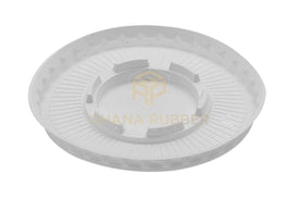 Flat Lids With No Hole Large Size (White)