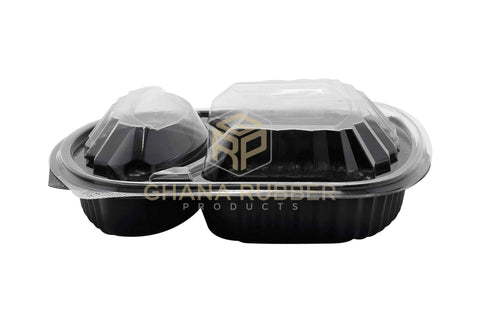 Image of Menu Box 2-Section Microwavable Food Containers