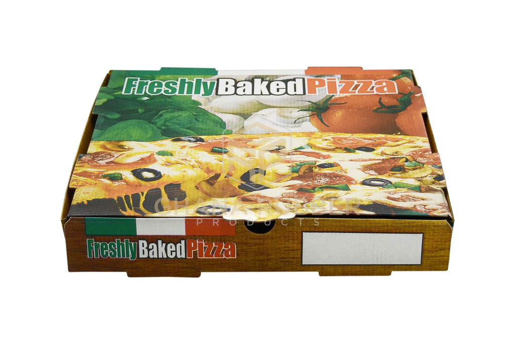 Pizza Boxes 12" Freshly-Baked Design