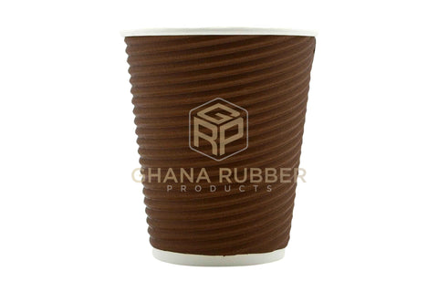 Image of Ripple Paper Cups 8oz Brown