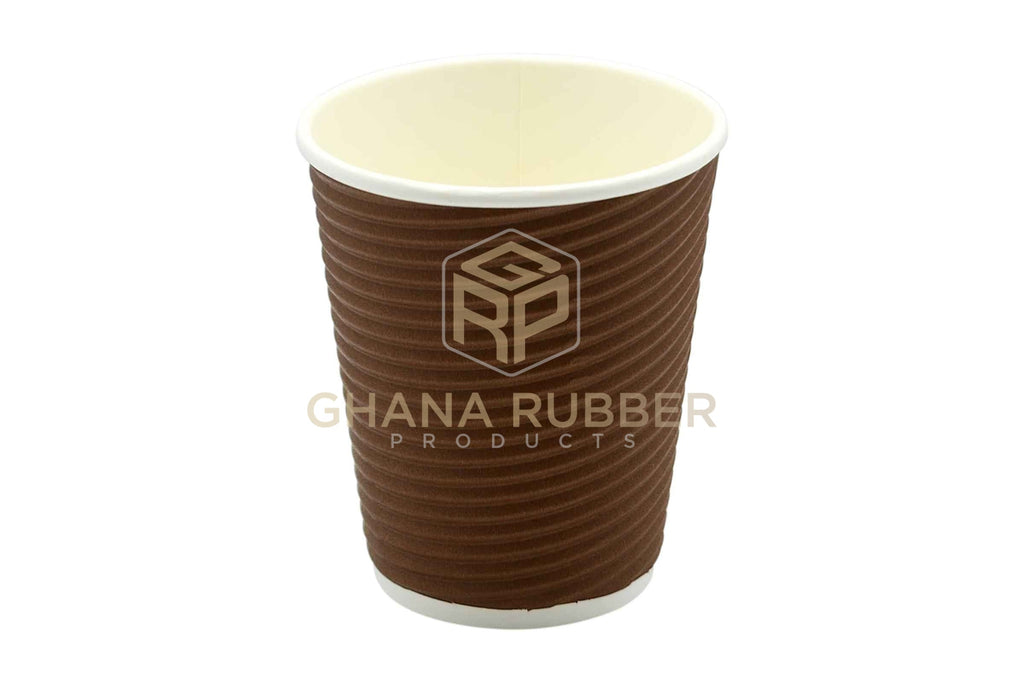 Ripple Paper Cups 8oz Brown
